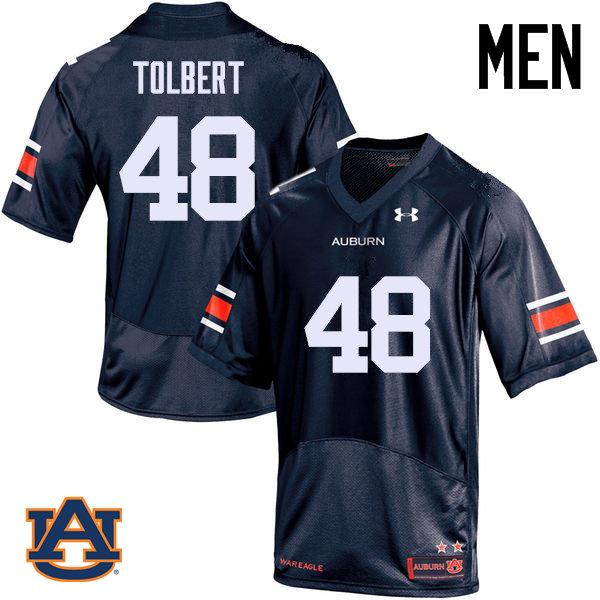 Men Auburn Tigers #48 C.J. Tolbert College Football Jerseys Sale-Navy